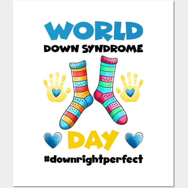 321 Awareness Support - Down Syndrome Day Wall Art by KawaiiFoodArt